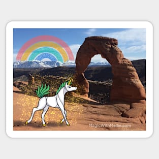 Magic in the Wild: Arches National Park in Moab Utah | Dancing Uniquorns by Mellie Sticker